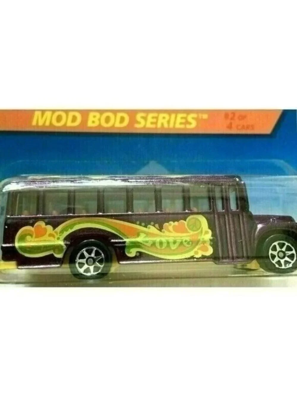 Vintage Die Cast Hot Wheels 1995 School Bus MOD BOD Series 2/4 397 Far-Out New